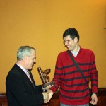 entrega del sorteo de la imagen del cristo atado a la columna